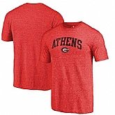 Georgia Bulldogs Fanatics Branded Red Arched City Tri Blend T-Shirt
